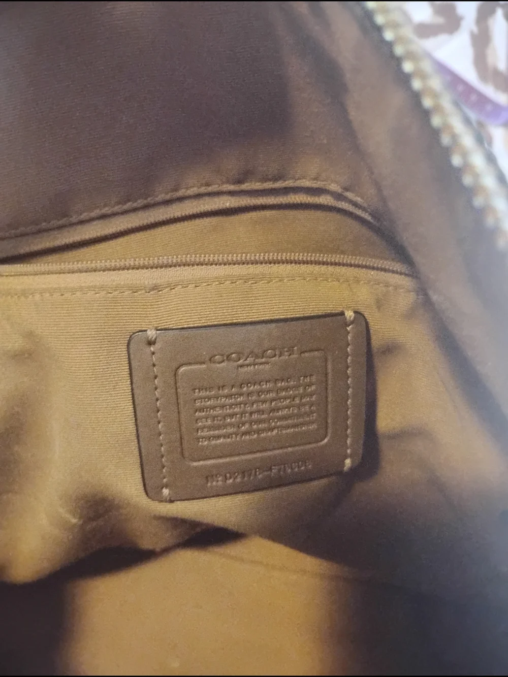 Coach Pebble Leather Tote Bag in Light Taupe